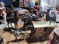 Antique brass horse for sale  WYMONDHAM