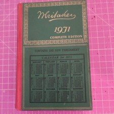 Whitakers almanac 1971 for sale  BROMSGROVE