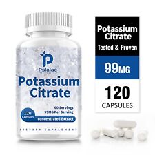 Citrato de potássio 99mg - para saúde cardíaca, cardiovascular, renal e nervosa comprar usado  Enviando para Brazil