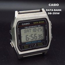 Usado, Relógio de pulso digital CASIO DATA BANK DB 210W vintage comprar usado Usado, Relógio de pulso digital CASIO DATA BANK DB 210W vintage comprar usado  Enviando para Brazil