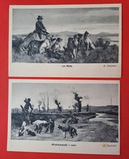 Coppia vecchie cartoline usato  Albenga