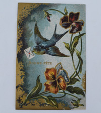 Old postcard embossed d'occasion  Expédié en Belgium