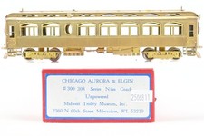 HO Brass Midwest Trolley Museum CA&E Chicago Aurora & Elgin Niles Coach Trailer, usado comprar usado  Enviando para Brazil