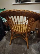 Wicker cane chair for sale  FLEET