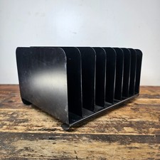 Organizador de arquivos de mesa vintage 8 compartimentos aço preto comprar usado  Enviando para Brazil