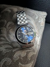 Relógio automático ORIENT mostrador preto 9 facetas corte vidro 15-16cm pulseira rara usada comprar usado Relógio automático ORIENT mostrador preto 9 facetas corte vidro 15-16cm pulseira rara usada comprar usado  Enviando para Brazil