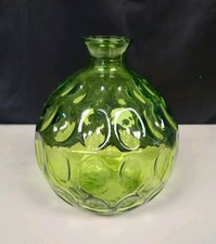 Vaso Vidros San Miguel 100% vidro reciclado feito à mão verde Espanha comprar usado  Enviando para Brazil