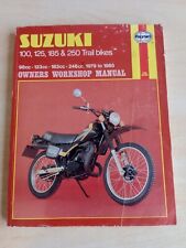 Haynes suzuki 100 for sale  RUSHDEN