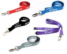 CORDÃO DE EQUIPE Alça de Pescoço IMPRESSA Clipe de Metal para Cajado INC PORTA-CRACHÁ DE CARTÃO DE IDENTIFICAÇÃO GRÁTIS comprar usado  Enviando para Brazil