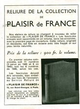 Publicité ancienne reliure d'occasion  France