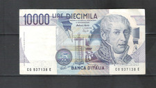 Banconota 10.000 diecimila usato Banconota 10.000 diecimila usato  Strembo