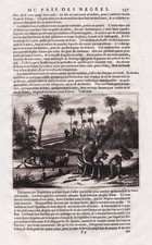Canoa Canoe Construcción África Africa Dapper Grabado 1686, usado comprar usado  Enviando para Brazil