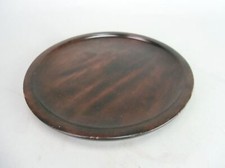 Bandeja de madeira redonda japonesa marrom para servir grão natural vintage Obon LW594, usado comprar usado  Enviando para Brazil
