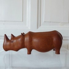 Nashorn rhinozeros skulptur gebraucht kaufen  Hannover