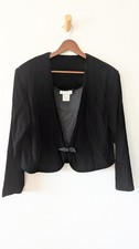 Blazer Bolero Laura Winston Veludo Preto Caprichoso Dinheiro Antigo Clássico Romântico M comprar usado  Enviando para Brazil