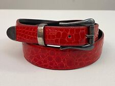 J W Cooper Belt Gürtel Alligator Krokodil rot 100 51" Sterling Silver 925? comprar usado  Enviando para Brazil