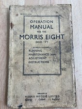 Operation manual morris for sale  STROUD