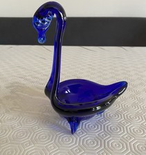 Schwan glas blau gebraucht kaufen  Bad Köstritz