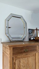 Miroir octogonal laitonné d'occasion  Biganos