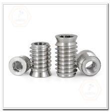 Fixações de parafuso de acionamento sextavado porcas de inserção de madeira roscadas de aço inoxidável M4/M5/M6/M8/M10 304 comprar usado  Enviando para Brazil