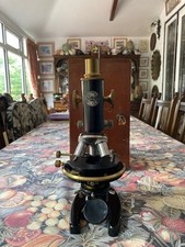 Antique vintage microscope for sale  RADLETT