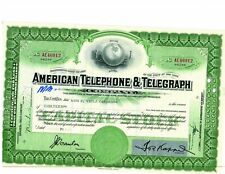 American Telephone and Telegraph Company, certificado de stock auténtico 1956 segunda mano  Embacar hacia Mexico