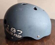187 KILLER PADS PRO CAPACETE DE SKATE COM FORRO DE PROTETOR DE SUOR PEDRA AZUL TAMANHO PEQUENO  comprar usado  Enviando para Brazil