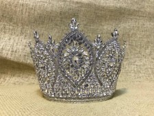 Tiara de casamento prata coroa cristais tiara nupcial para noiva comprar usado  Enviando para Brazil