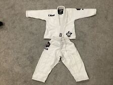 Quimono CRNR Combat Jiu Jitsu Gi Kids tamanho Y-000 BJJ luta branco com calças comprar usado  Enviando para Brazil