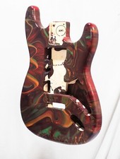 Cuerpo pintado personalizado estilo Strat, madera Okoume vintage especificaciones americanas segunda mano  Embacar hacia Mexico