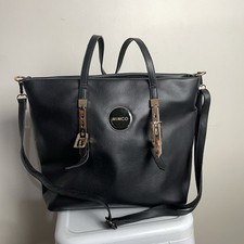 Bolsa tote de couro preta Mimco ferragem dourada grande bolsa de trabalho comprar usado  Enviando para Brazil