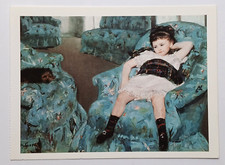 Cartão postal artístico Mary Cassatt menina em uma poltrona azul - Não usado comprar usado  Enviando para Brazil