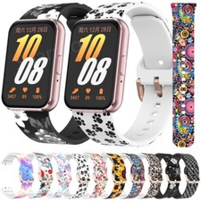 Pulseira de relógio de silicone macio impresso pulseira para Samsung Galaxy Fit 3 SM-R390 comprar usado  Enviando para Brazil