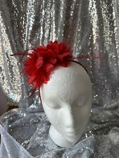 Red fascinator wedding for sale  ASHINGTON