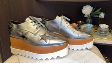 Sapatos plataforma de madeira Stella McCartney Elyse Star tamanho 39,5. Novo RRP £ 745, usado comprar usado  Enviando para Brazil