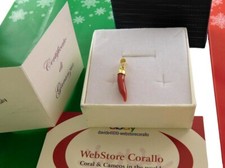 Ciondolo cornicello coral usato  Torre del Greco