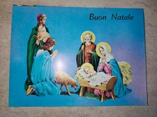 Biglietto natale natività usato  Carapelle