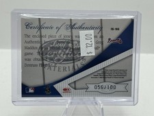 Usado, Patch usado Greg Maddux 056/100 2004 folha certificada tecido do jogo Braves comprar usado  Enviando para Brazil