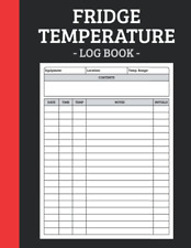 Fridge temperature log for sale  LUTON