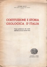 Costituzione storia geologica usato  Italia