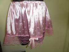 Pink heart satin for sale  LEIGH