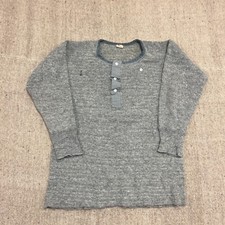 Camisa térmica masculina de lã vintage Stanfield cinza grande década de 1960 Canadá comprar usado  Enviando para Brazil