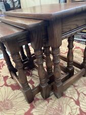 Oak table nest for sale  DARLINGTON