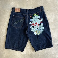 Bermuda masculina bordada lenta Ed Hardy Love Kills 2008 tamanho 44 comprar usado  Enviando para Brazil