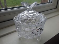 Glass butterfly lidded for sale  SOUTHAMPTON