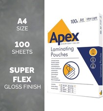 Laminating pouches 100 for sale  NORTHAMPTON