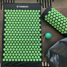 Tapete e travesseiro de acupressão TOMSHOO com bola de massagem - Verde comprar usado Tapete e travesseiro de acupressão TOMSHOO com bola de massagem - Verde comprar usado  Enviando para Brazil