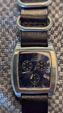Citizen Eco-drive relógio social azul, relógio quadrado, relógio azul, relógio azul Citizen, usado comprar usado  Enviando para Brazil
