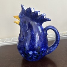 Blue cockerel jug for sale  LEEDS