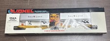 Lionel O-027 Sea Land T.T.U.X carro plano com reboques, excelente estado comprar usado  Enviando para Brazil